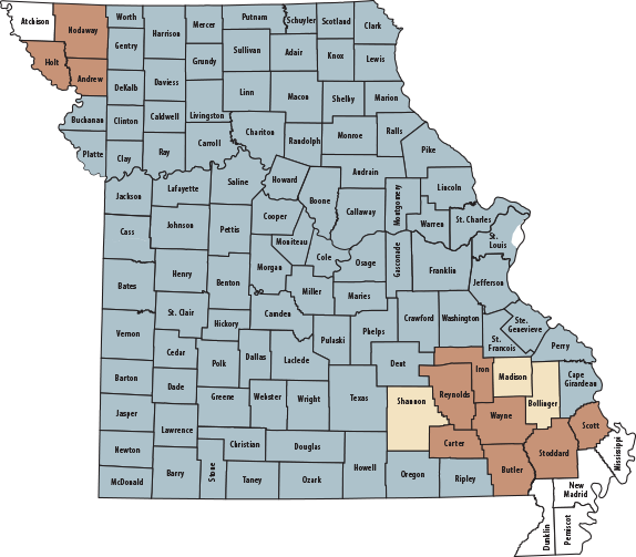 2025 Firearms Antlerless Permits Map