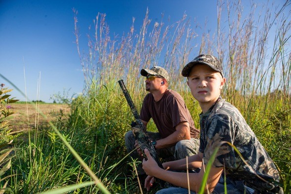 Youth dove hunt