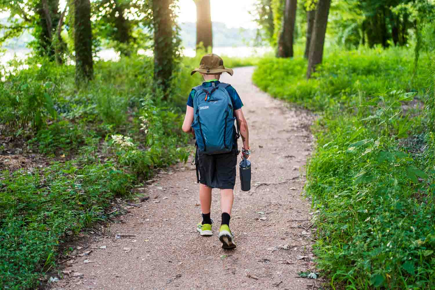 boy on a hike