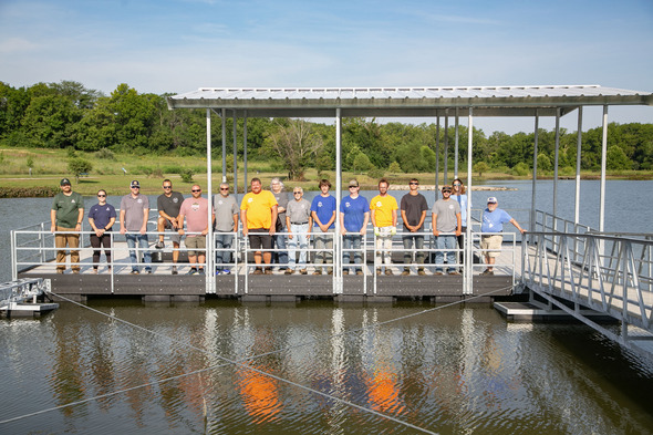 dock at Cleveland Lake
