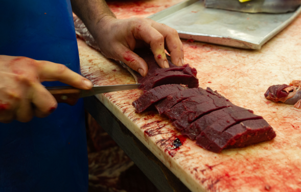 Cutting venison