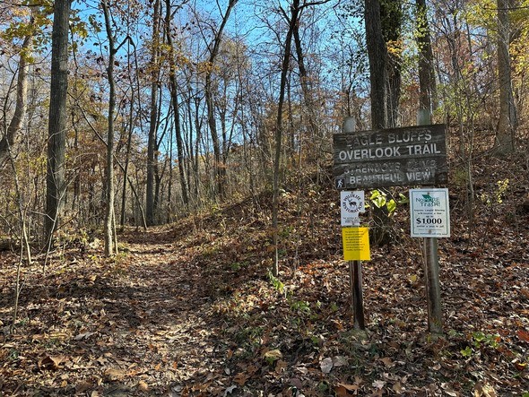 Eagle Bluffs Overlook trail