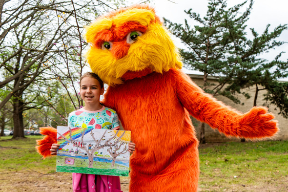 Daryna Hutsol with The Lorax 