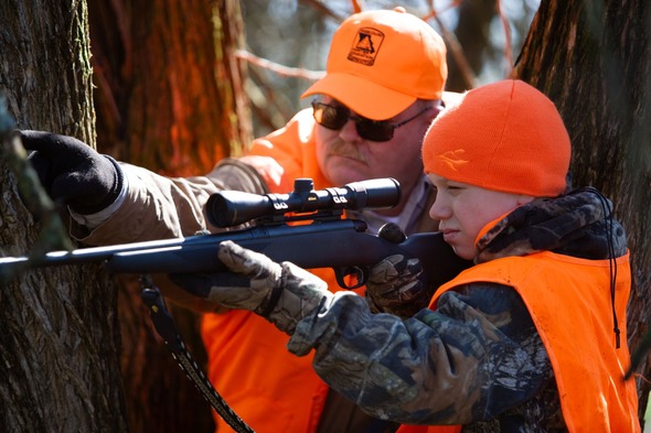 hunting mentor teaching student